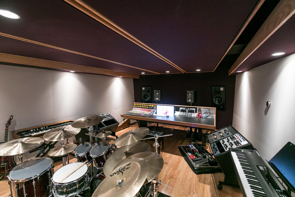 Recording studio/Kids Basement Detroit by Cowdin Design + Build