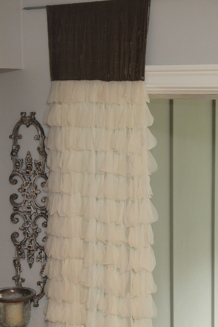 Couture Dreams Luscious Petal & Silk Velvet Window Panel