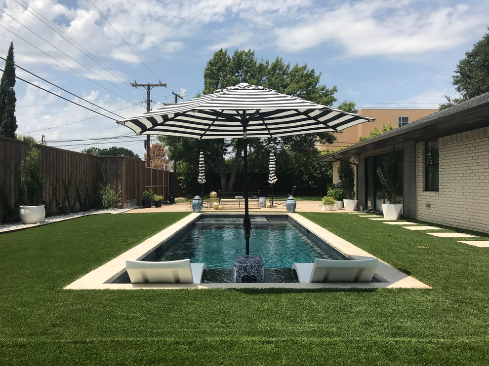 Example of a transitional pool design in Dallas