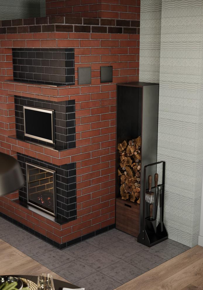 Гостиная загородного дома