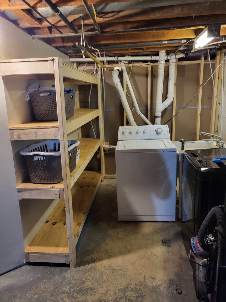 Sandy Lane Basement Shelves