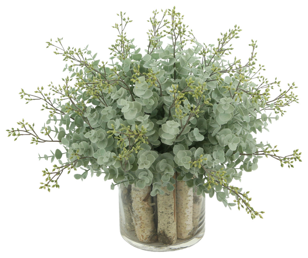 Seeded Eucalyptus - Rustic - Artificial Flower Arrangements - by