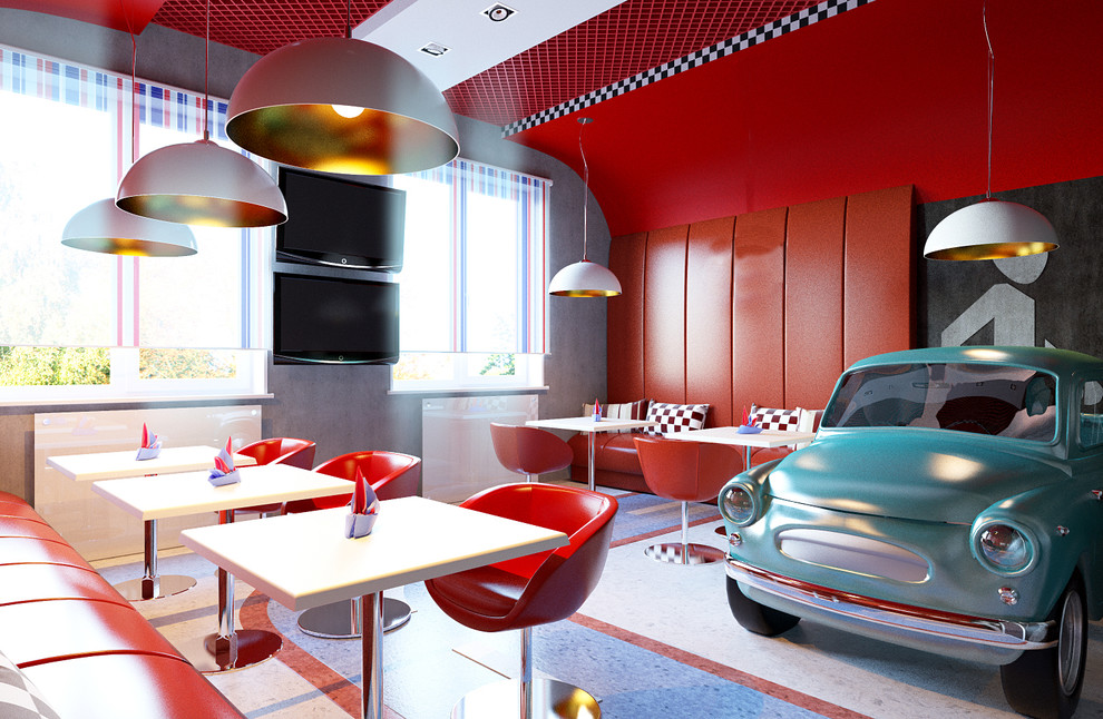 дизайн проект кафе (при автомойке)