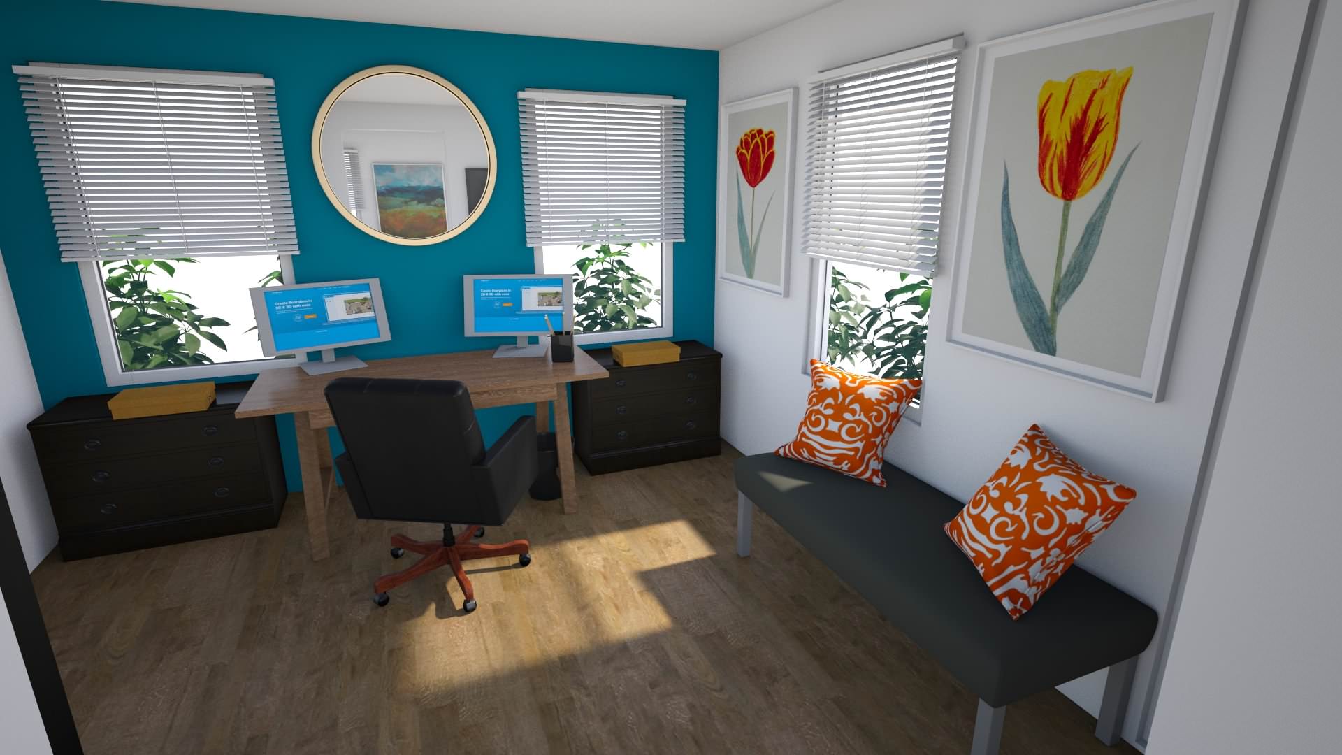 Multiple Monitors Home Office Design Ideas 2 Design Options For My