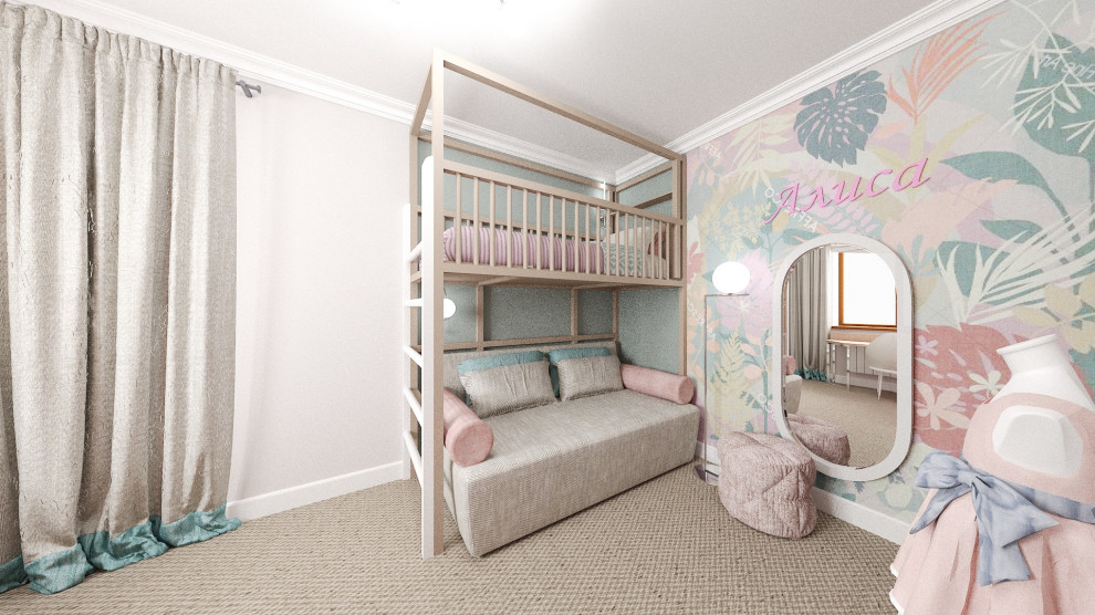 Детская для девочки в гостевой комнате