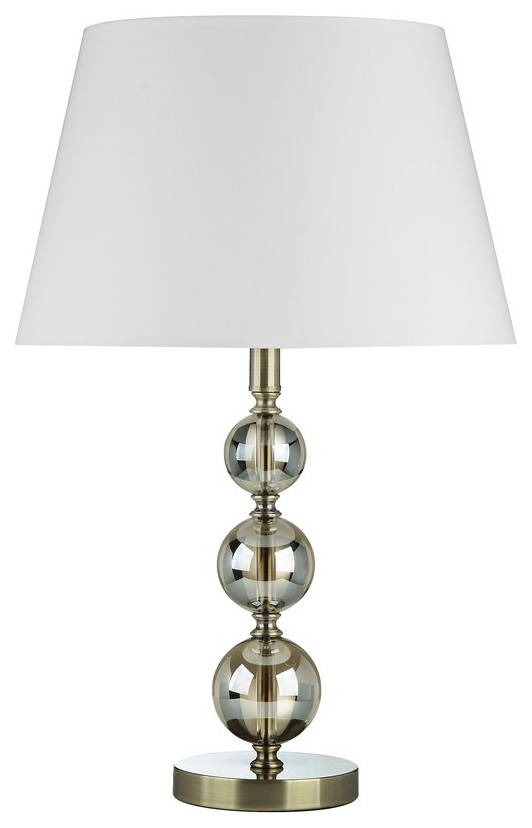 Pangea Home Hannah Metal Table Lamp, Champagne Gold