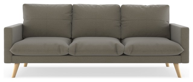 Everett Sofa Oxford Weave Midcentury Sofas By Nyekoncept Everett Sofa Oxford Weave Smoke