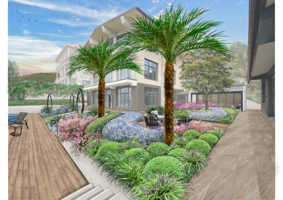 В лучах южного солнца.