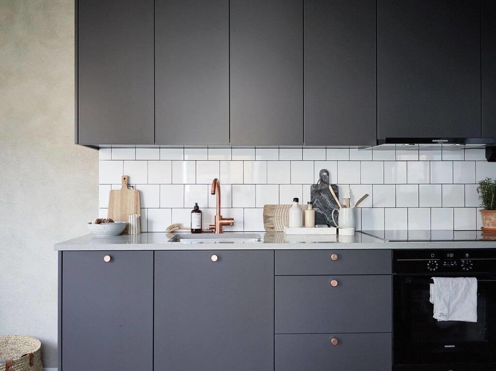 Design ideas for a small scandinavian kitchen in Stockholm.