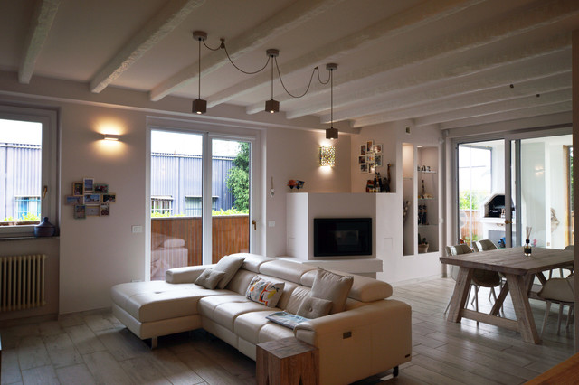 Appartamento privato Vimodrone shabby-chic-style-wohnbereich