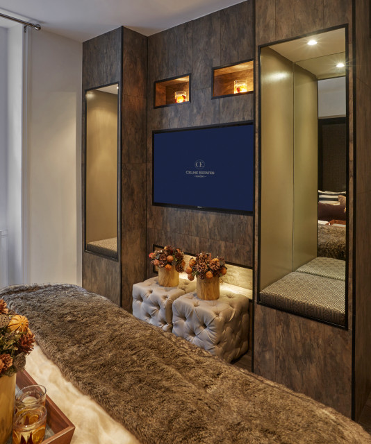 Windfall transitional-bedroom