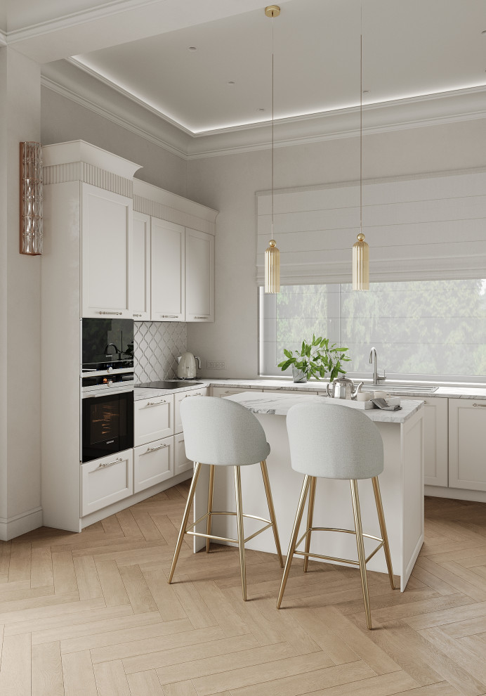 Дизайн-проект кухни-гостиной в частном доме