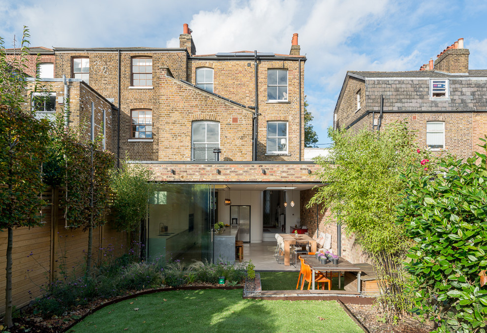 This is an example of a transitional brick exterior in London.