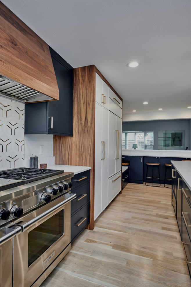 Transitional kitchen photo in Denver