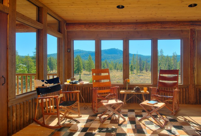 Pacific Creek rustic-sunroom