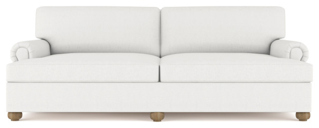 Leroy Box Weave Linen Daybed, Blanc