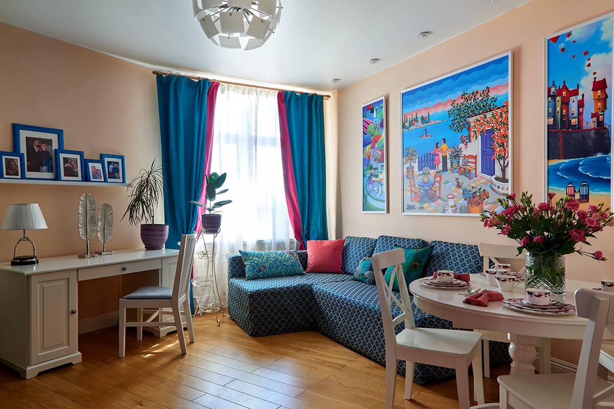 Квартира для молодой пары (Ольга Ставицкая) - Гостиная