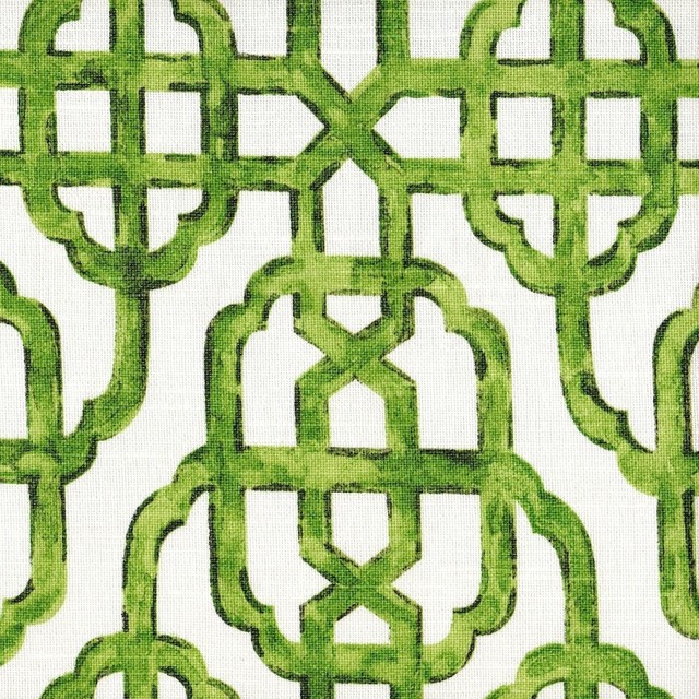 Imperial Jade Lattice Green 17"x12" Rectangle Decorative Throw Pillow Cotton