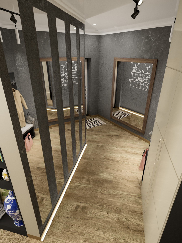 Гостиная + кухня + столовая + коридор