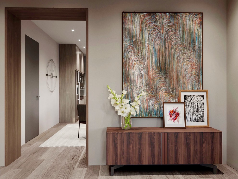 Интерьер двухуровневой квартиры в Калининграде.