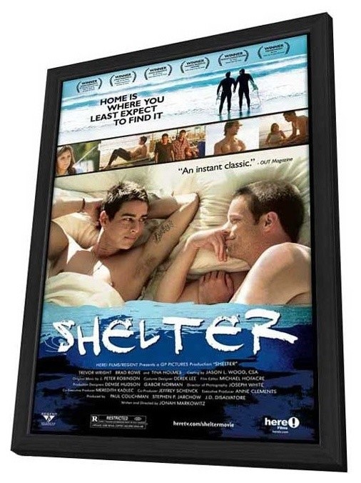 Shelter 27 x 40 Movie Poster - Style A - in Deluxe Wood Frame