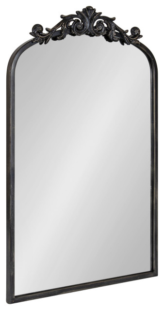 Arendahl Traditional Arch Mirror, Black, 19x30.75