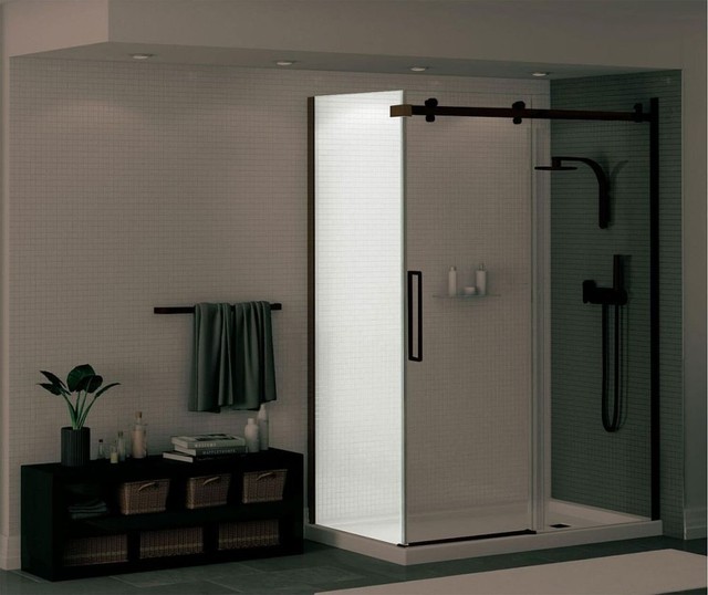 MAAX Halo Frameless Side Panel Return Panels Shower Door with Clear