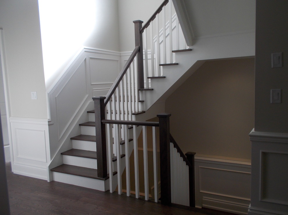 Photo of a transitional staircase in Toronto.