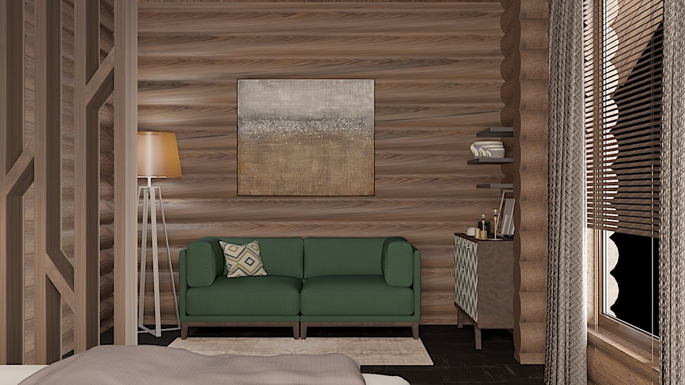 Дом из оцилиндрованного бревна 180м.кв.