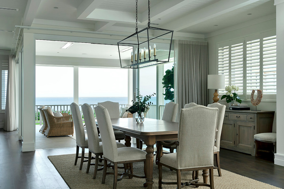 Beach style dining room in Newcastle - Maitland.
