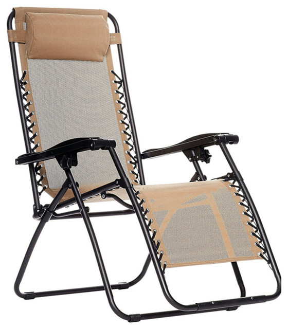 Zero Gravity Chair Adjustable Reclining Chair Pool Patio Outdoor Lounge