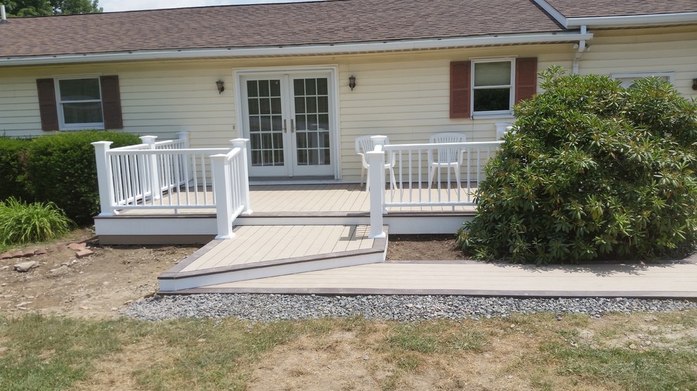 Deck - mid-sized side yard deck idea with no cover
