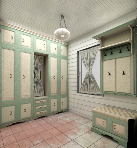 Прихожая в загородном доме