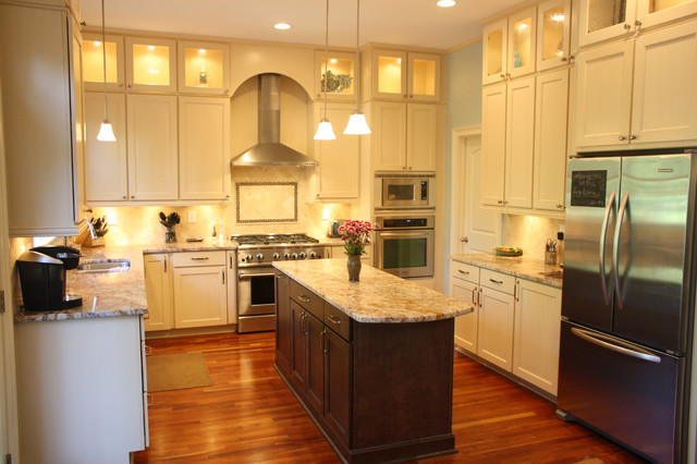 Double stacked cabinetry - Eclectic - Kitchen - Atlanta ...