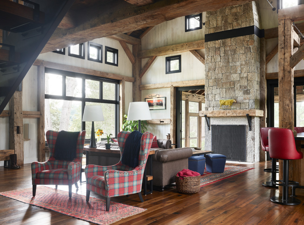 Labor Ipswich - Rustic - Living Room - Boston - by AG&Co. Interior ...