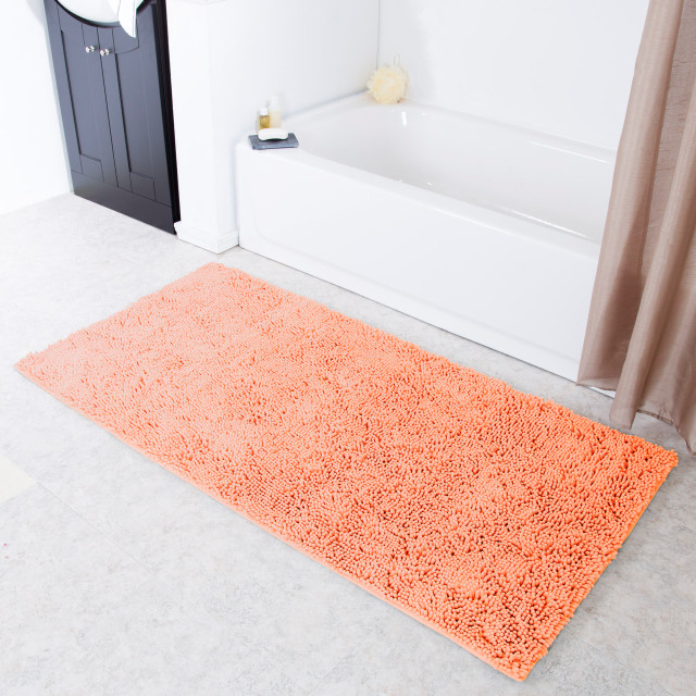 Lavish Home High Pile Shag Rug Peach 30x60 - Contemporary - Area Rugs ...