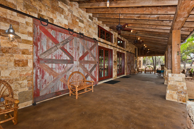 The Party Barn @ Branded T Ranch - Rustic - Patio - Austin - by Todd