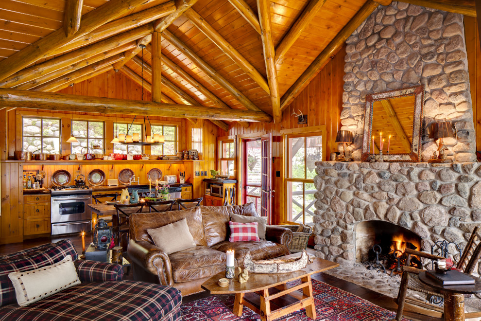 Country family room in Milwaukee.