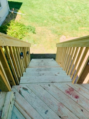 Custom Deck Stairs