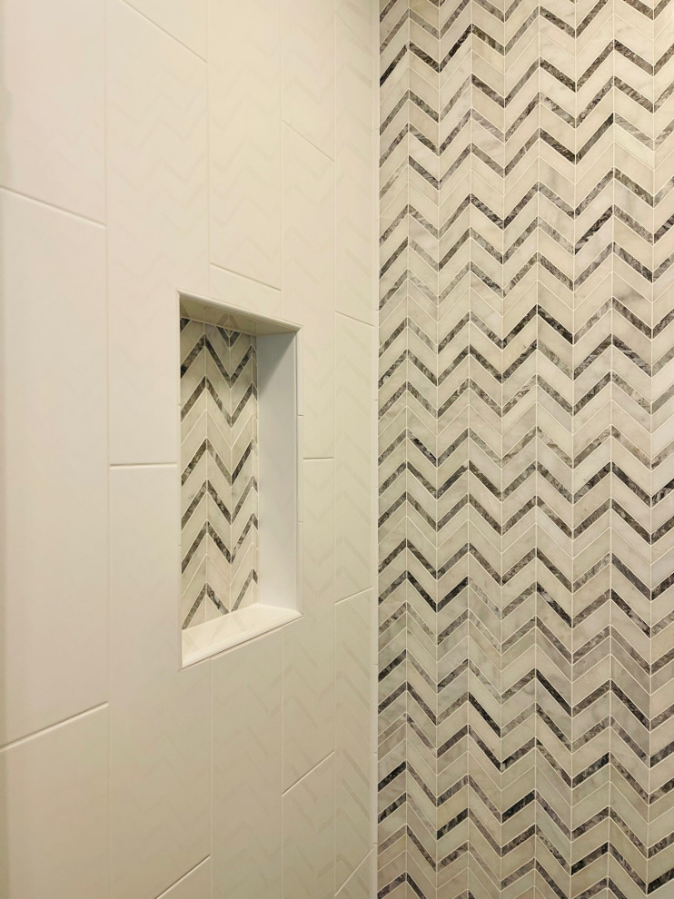 Roseville Chevron Guest Bath