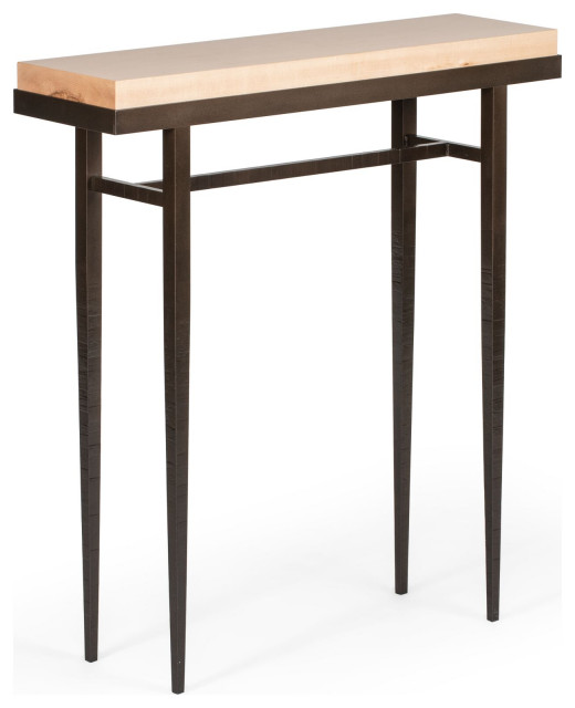 Hubbardton Forge 750104-1025 Wick 30" Console Table in Soft Gold