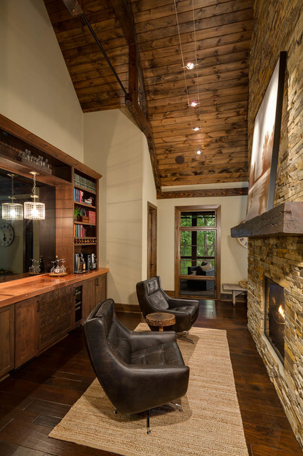 Dreamy Custom Home angolo-bar