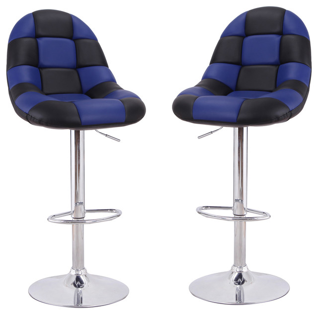 Joveco 360 Degree Swivel Adjule Oval Back Barstool Set Of 2 Joveco 360 Degree Swivel Adjule Oval Back Barstool Set Of 2 Contemporary Bar Stools And Counter By
