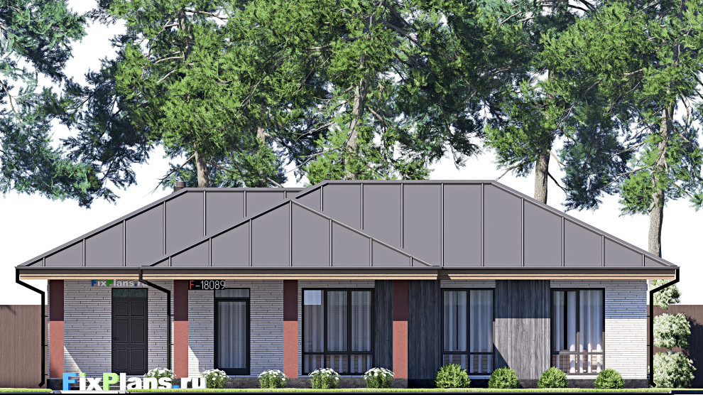 Проект одноэтажного дома 10х16м S99м2 F-18089