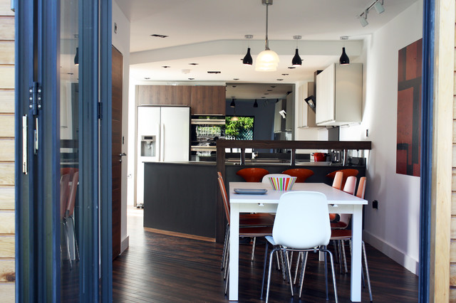 Anthracite and Walnut Modern Kitchen contemporary-kitchen