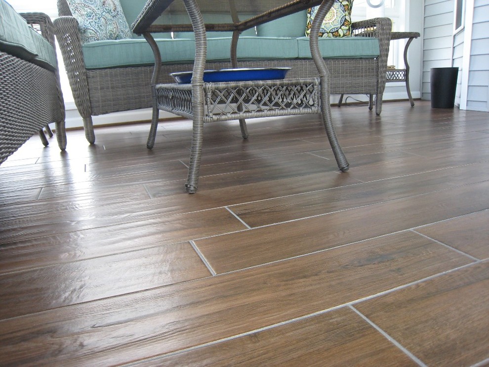 Sun Room Addition Durable Flooring Contemporary Sunroom New