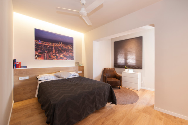 Reforma de piso Lepanto contemporaneo-camera-da-letto