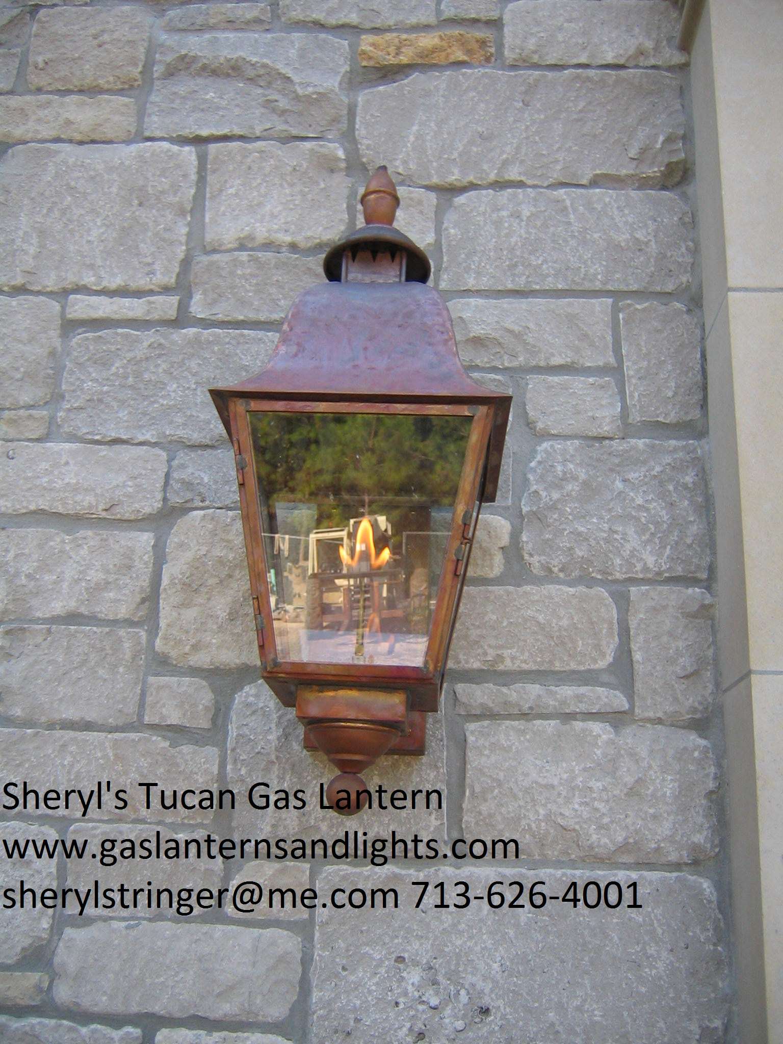 Sheryl's Tuscan Gas and Electric Lanterns