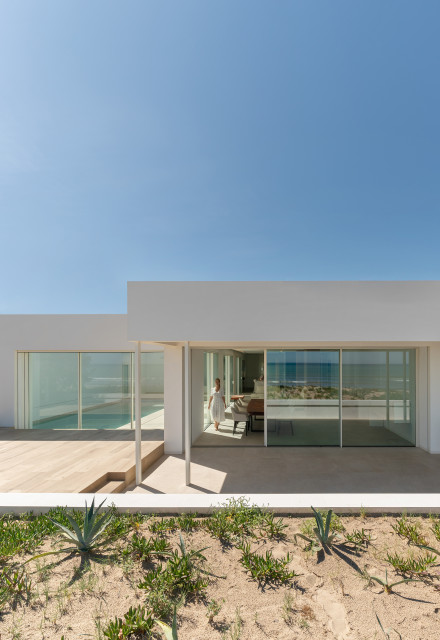 La casa de la duna moderne-hus-og-facade