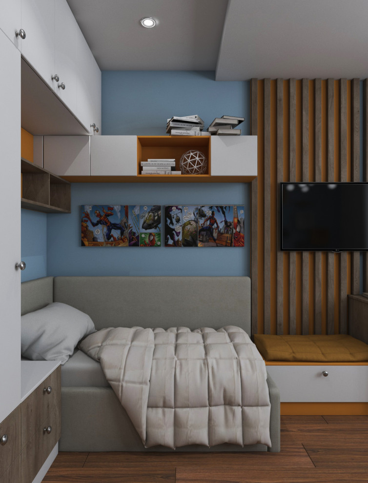 Детская комната с супергероями для юного гика